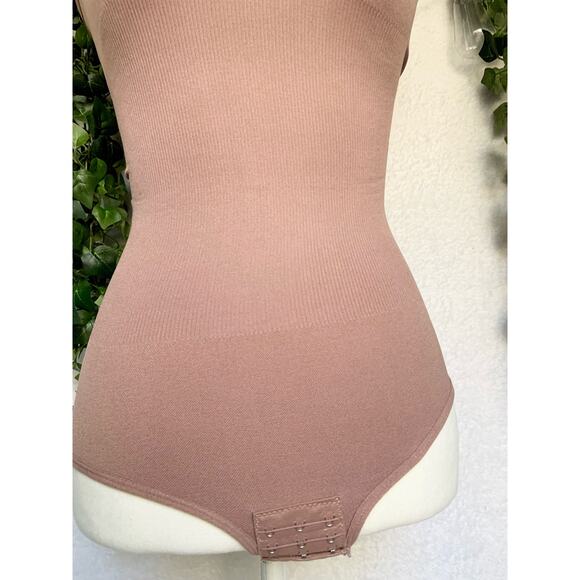 Women's Brown Bodysuit Tummy Control Shapewear Tank Top XS/S - Picture 6 of 8